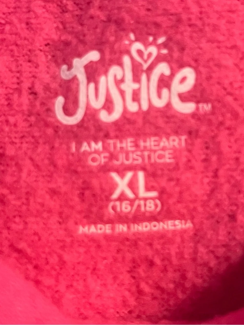Justice Girls' Hot Pink Hoodie & White Unicorn Tee Set